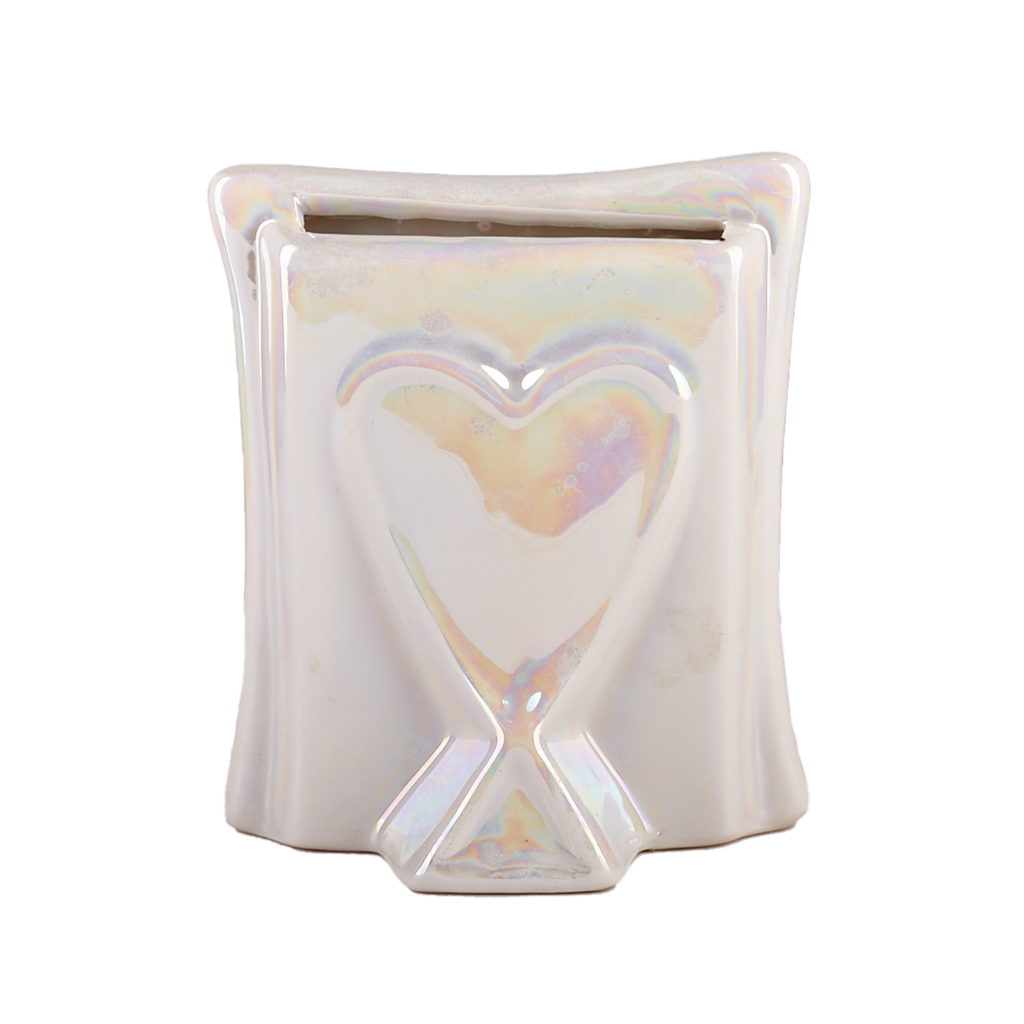 Iridescent Ceramic Heart Frame