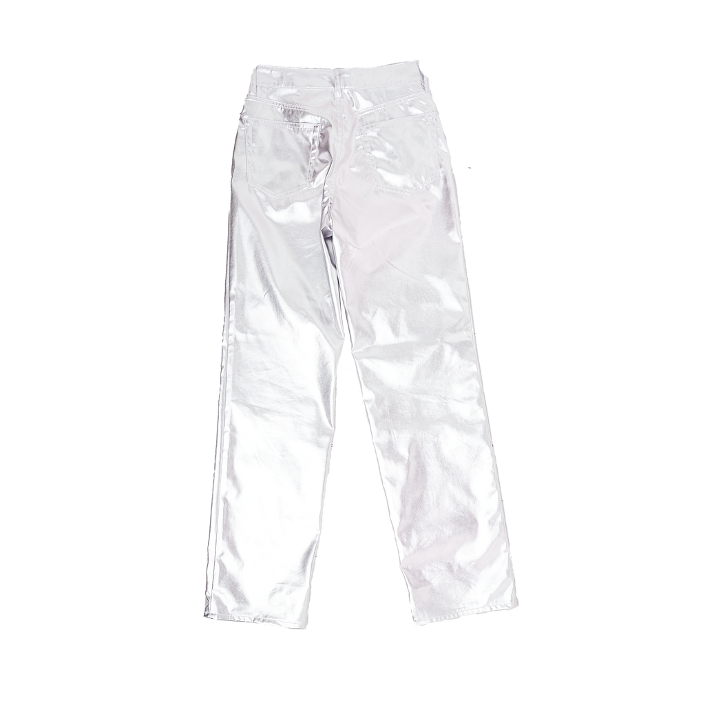 H&M Metallic Silver Pants - Size 6
