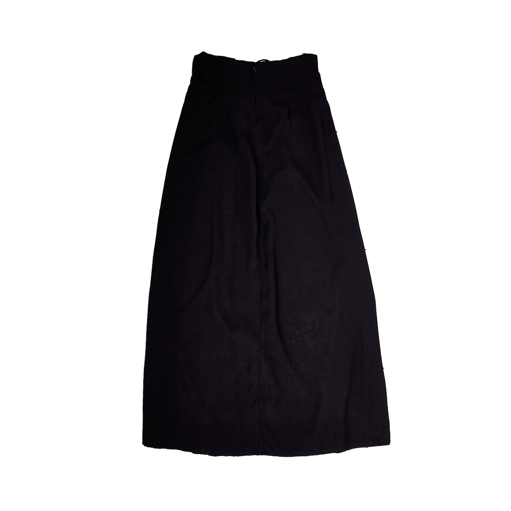 Black Skirt with Tie-up Detail - Size 10