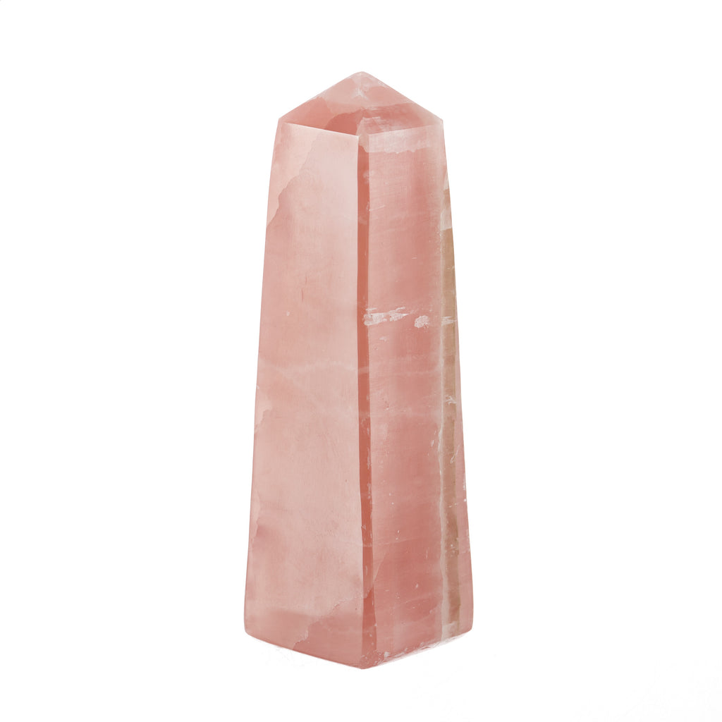 Strawberry Calcite Obelisk #8