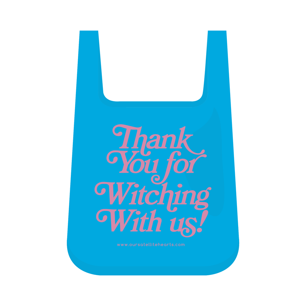 Thank You For Witching With Us Shopping Bag - Blue | Bags