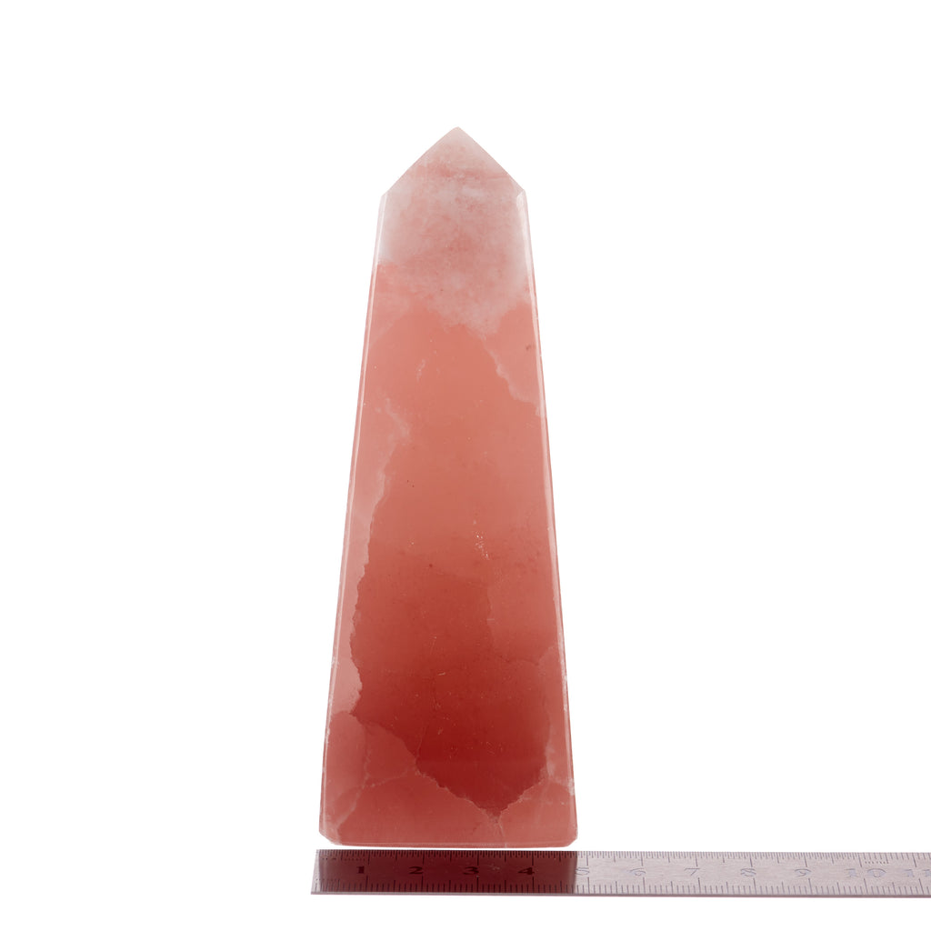 Strawberry Calcite Obelisk #11
