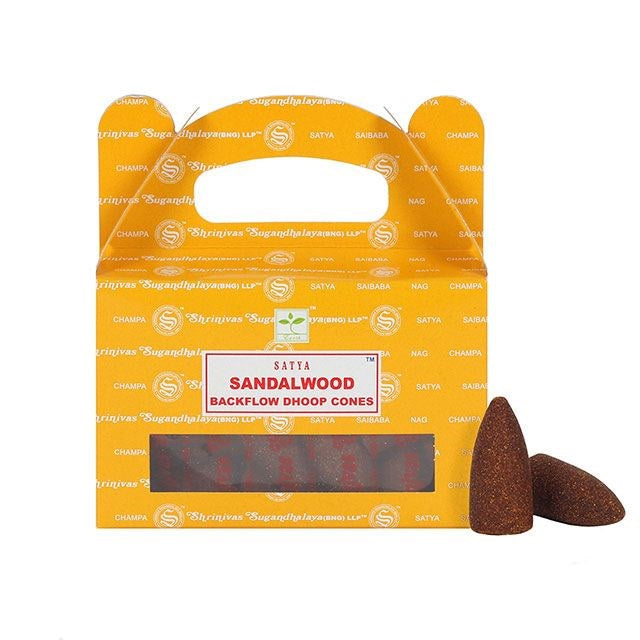 Satya // Backflow Dhoop Cones - Sandalwood | Incense