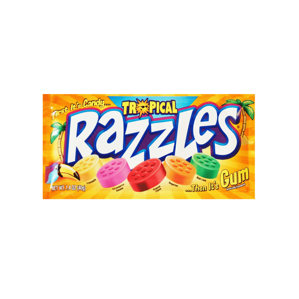 Razzles Tropical 40g | Confectionery