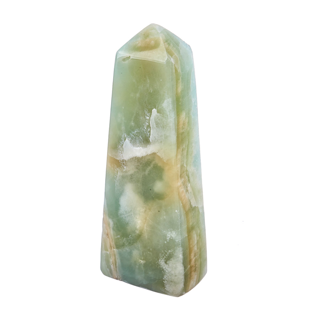 Pistachio Calcite Obelisk #12 | Crystals