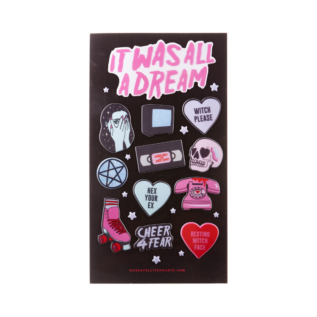 Our Satellite Hearts // It Was All a Dream Sticker Sheet | Stickers