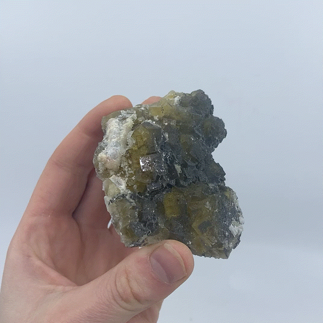 Yellow Fluorite & Calcite #7