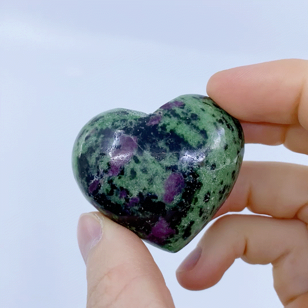 Ruby In Zoisite Heart #2 | Crystals