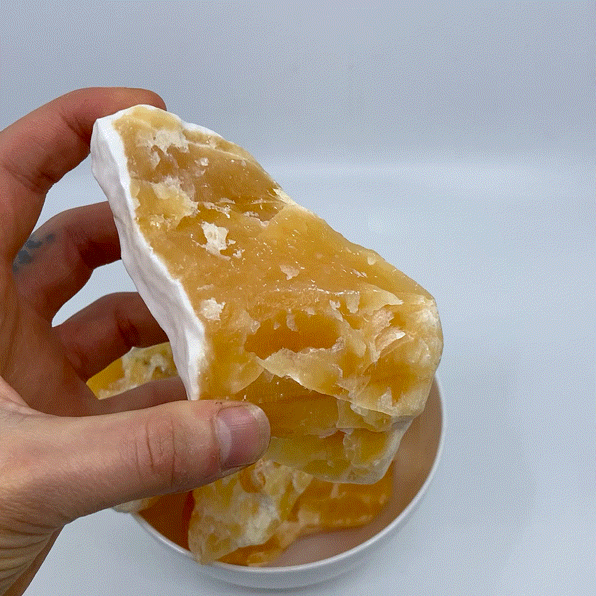 Orange Calcite Rough - Extra Large