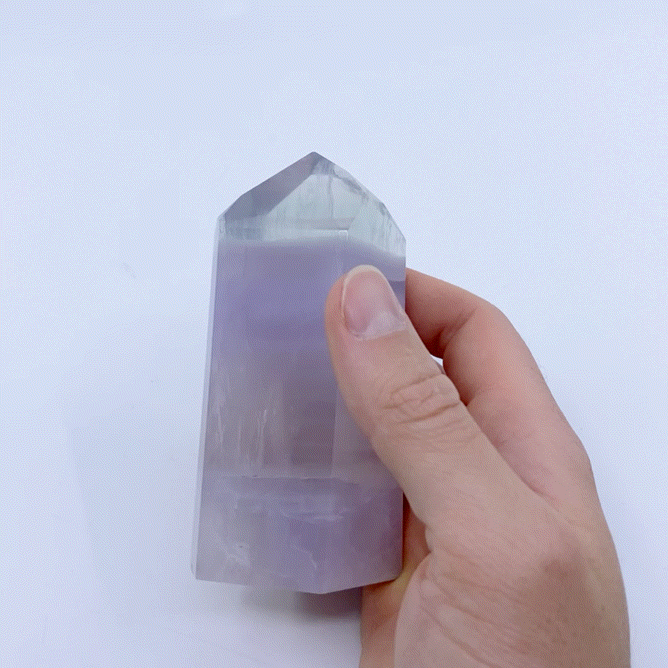 Lavender Fluorite Point #9 | Crystals