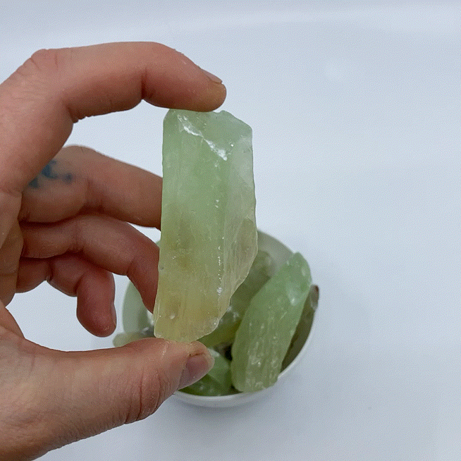 Green Calcite Rough - Medium