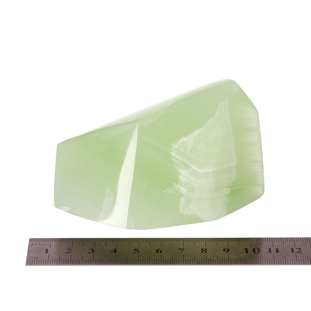 Green Calcite Gem Cut #6