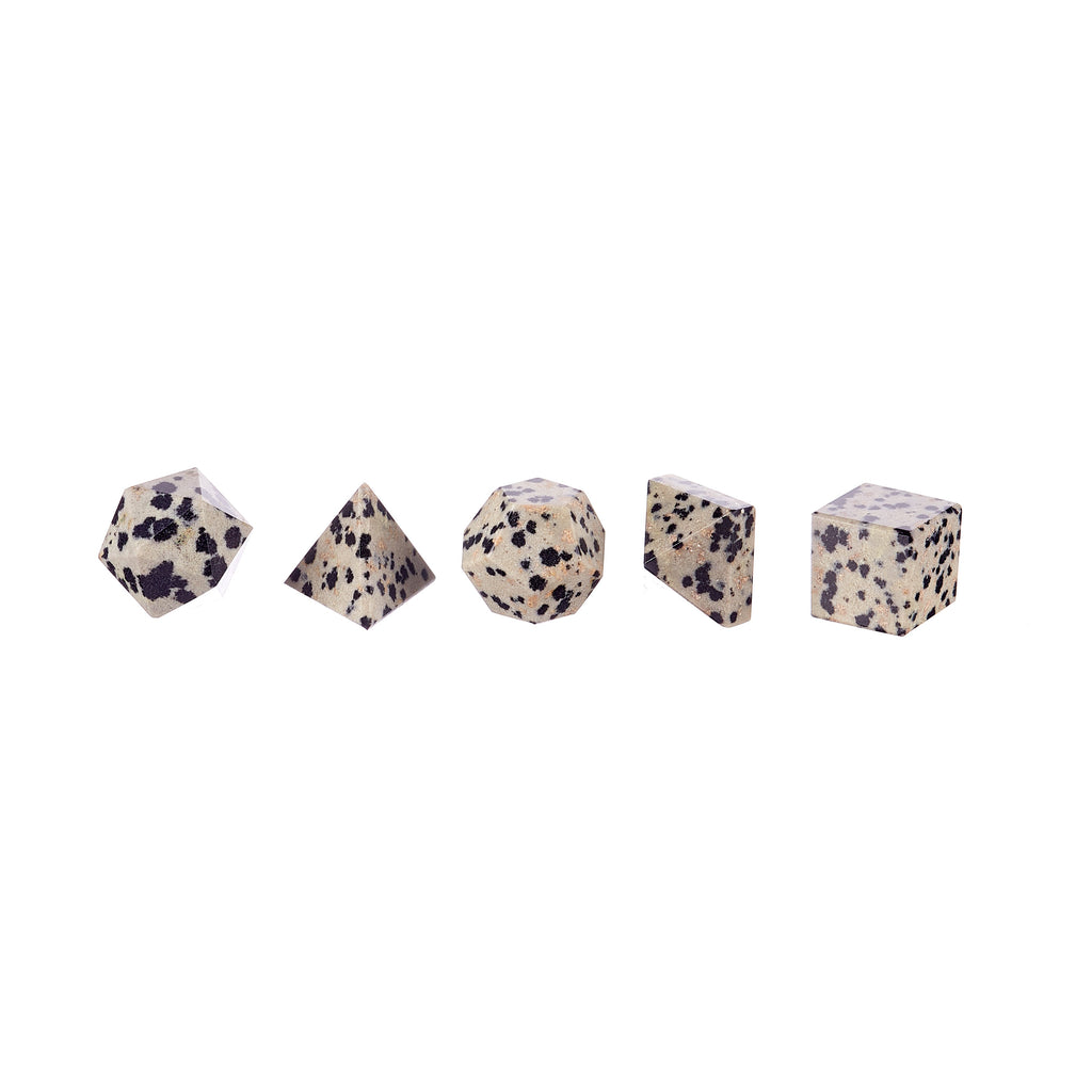 Geometric Shape Set - Dalmatian Jasper
