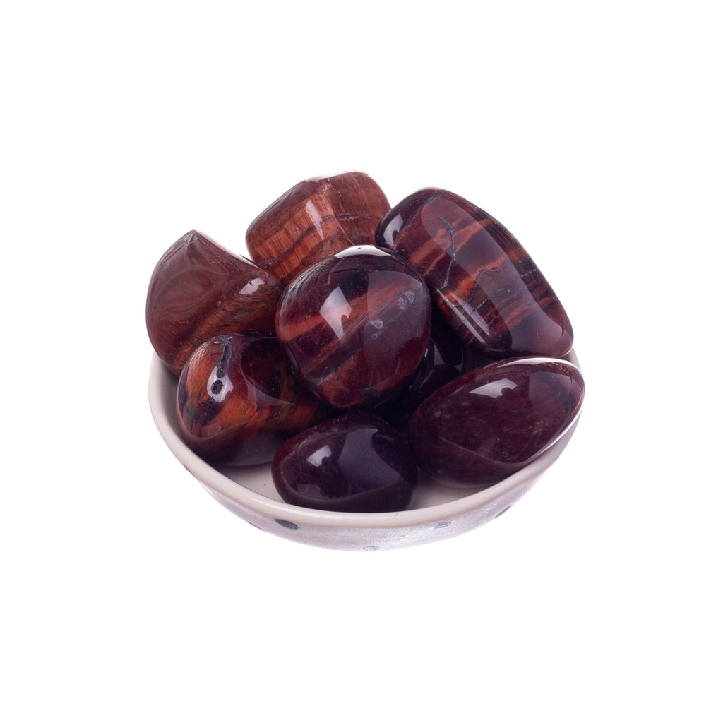 Red Tiger's Eye Tumbled | Tumbled Stones
