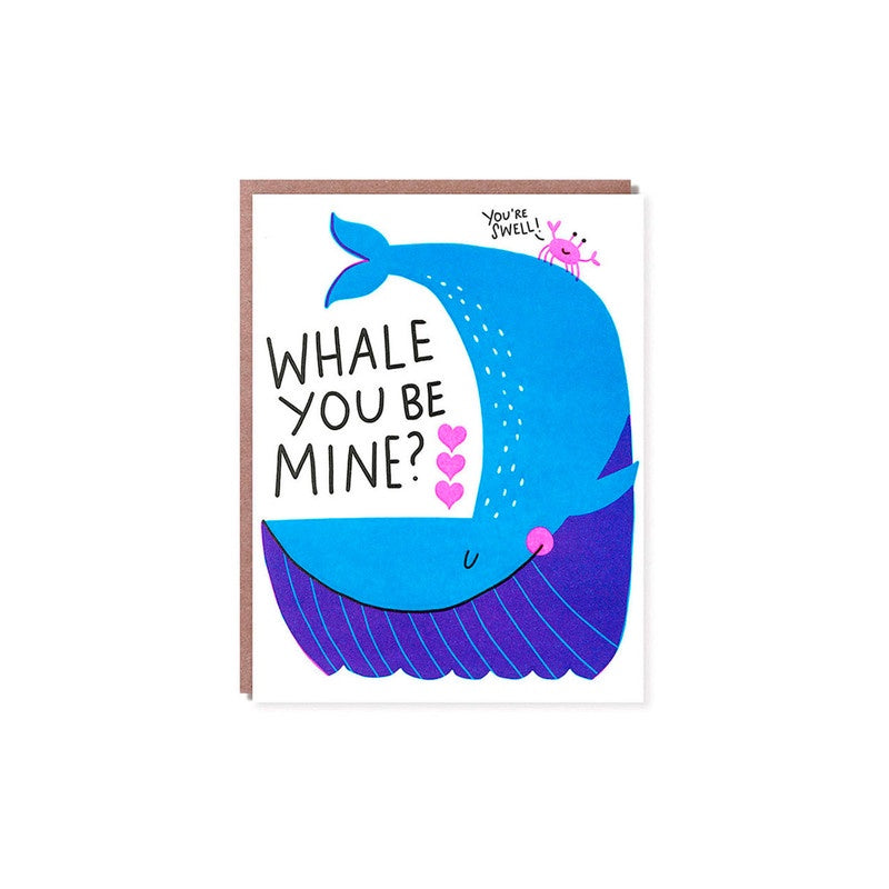 Hello Lucky // Whale You Be Mine? Greeting Card | Greeting Cards