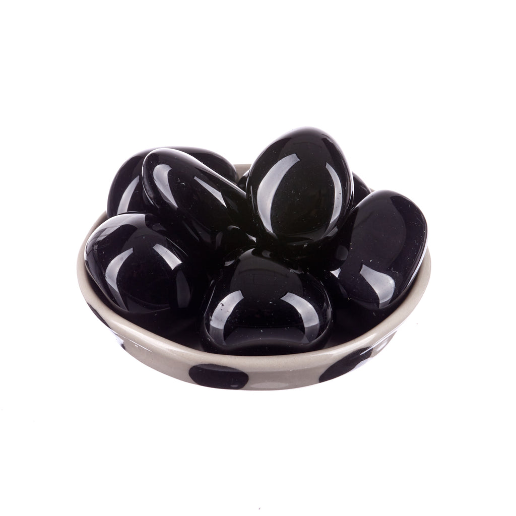Black Obsidian Tumbled | Tumbled Stones