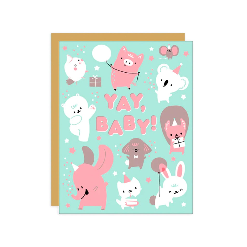Hello Lucky // Baby Party Greeting Card