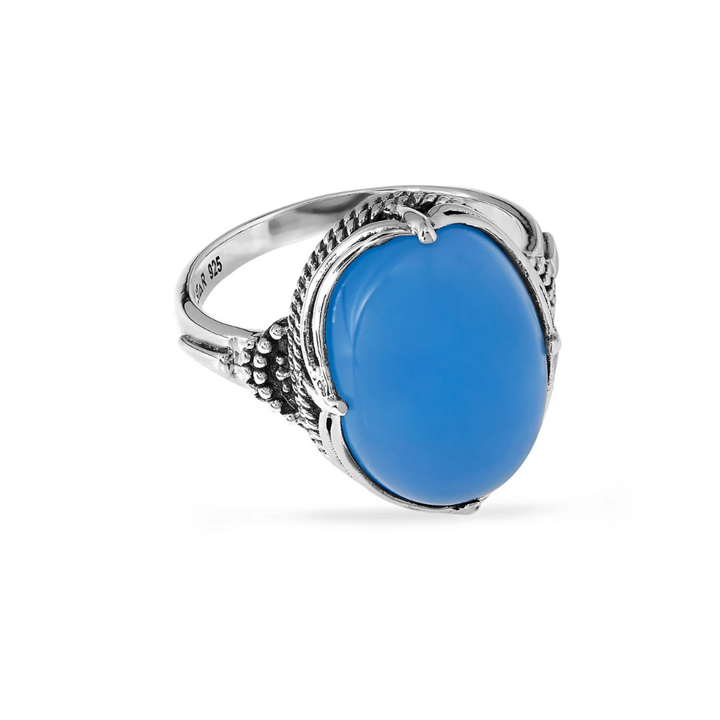 Midsummer Star // Frozen Wonderland Blue Calcedony Ring | Jewellery