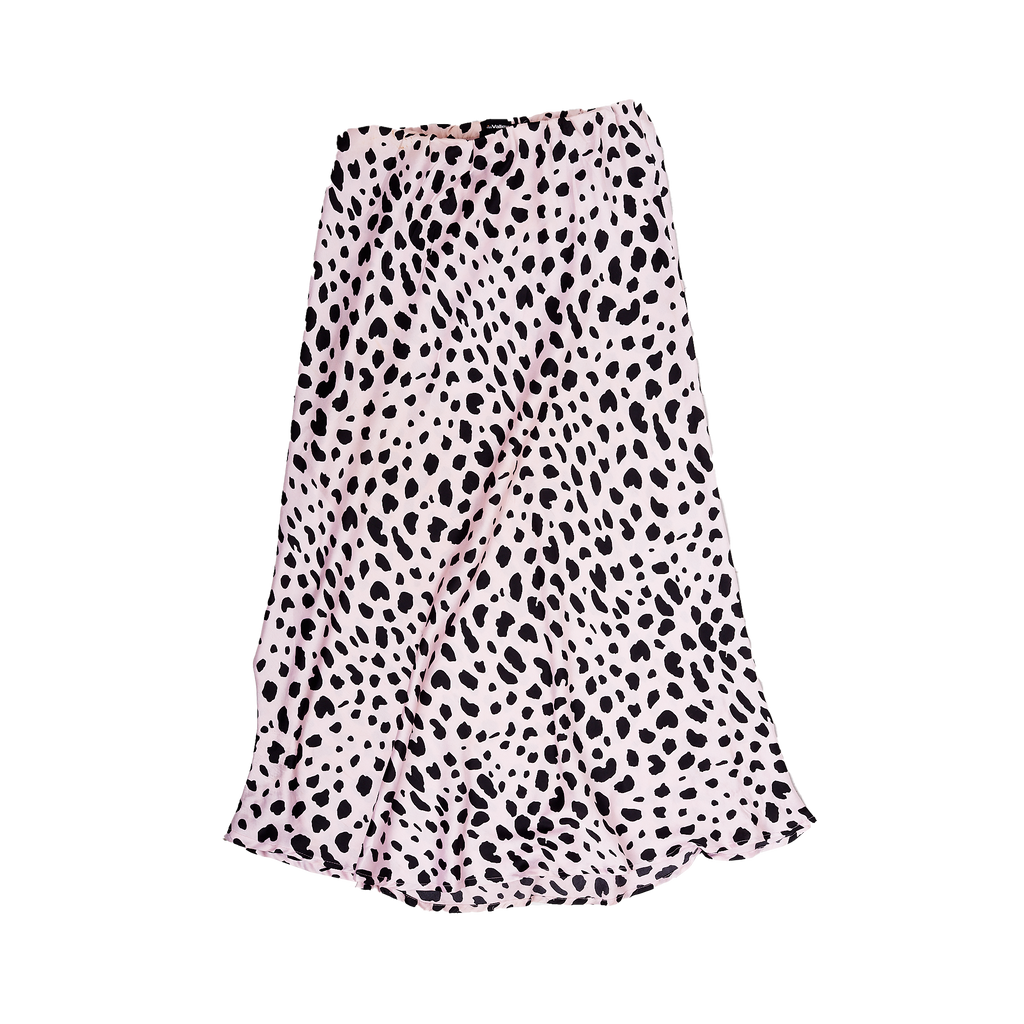 Valleygirl Pink Leopard Skirt - Size 12