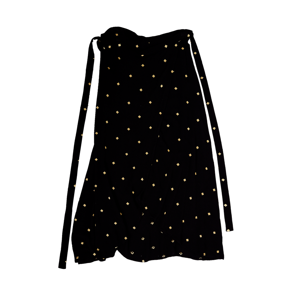 Sportsgirl Black Wrap Skirt - Size 12