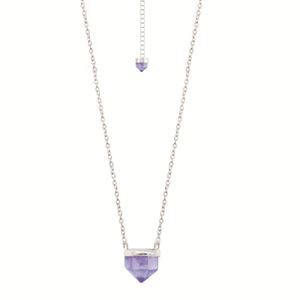 Amethyst Pencil Point Necklace