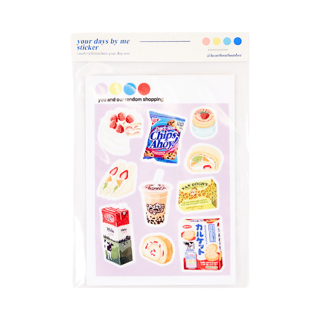 You and Our Random Shopping Sticker Sheet