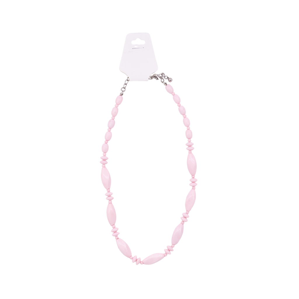 Chunky Pink Bead Necklace