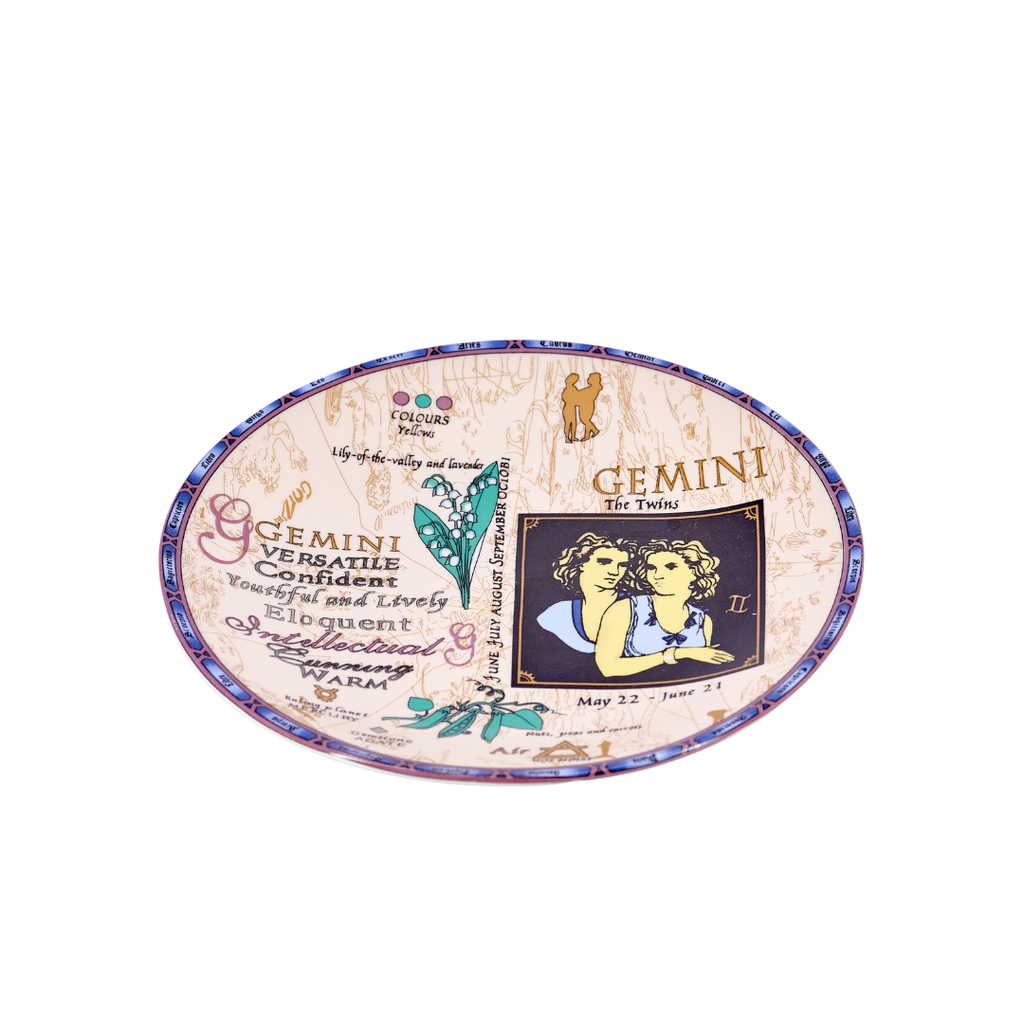 Gemini Zodiac Collector Plate