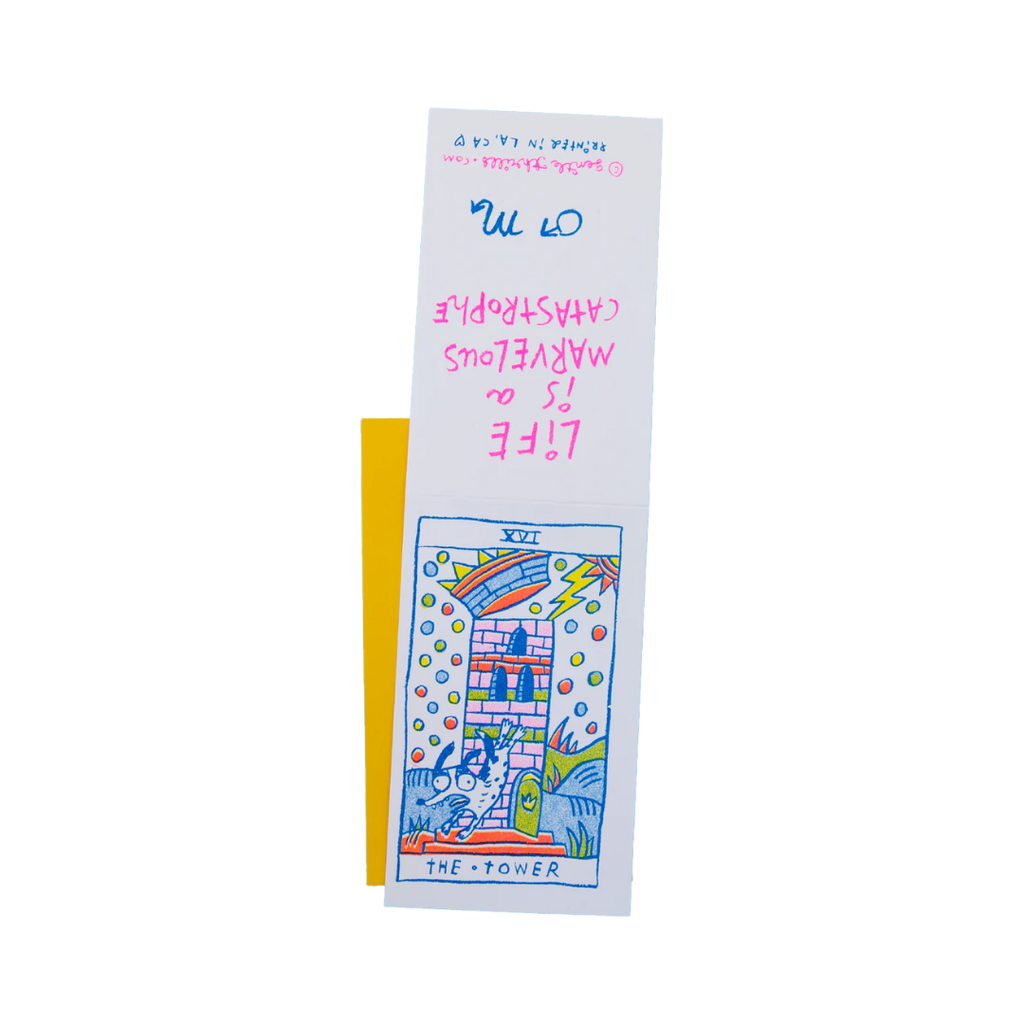 The Tower Risograph Greeting Card