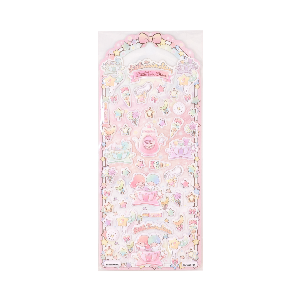 Sanrio // Little Twin Stars Tea Party Puff Sticker Sheet