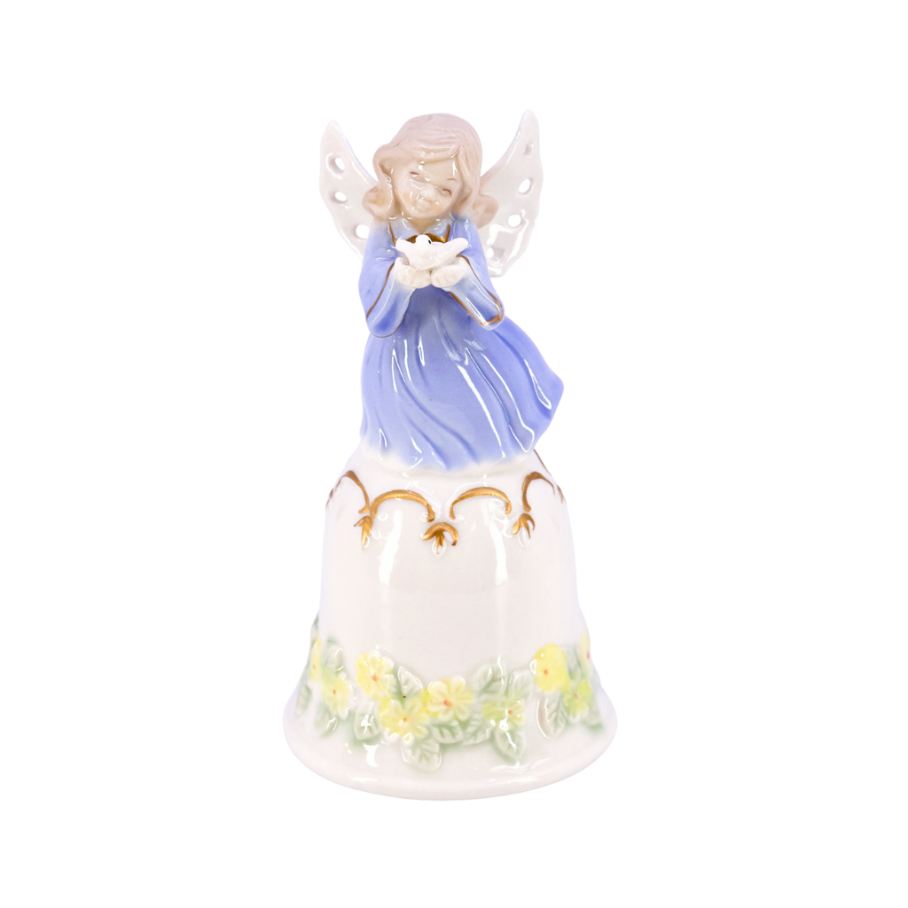 Porcelain Angel Bell Figurine