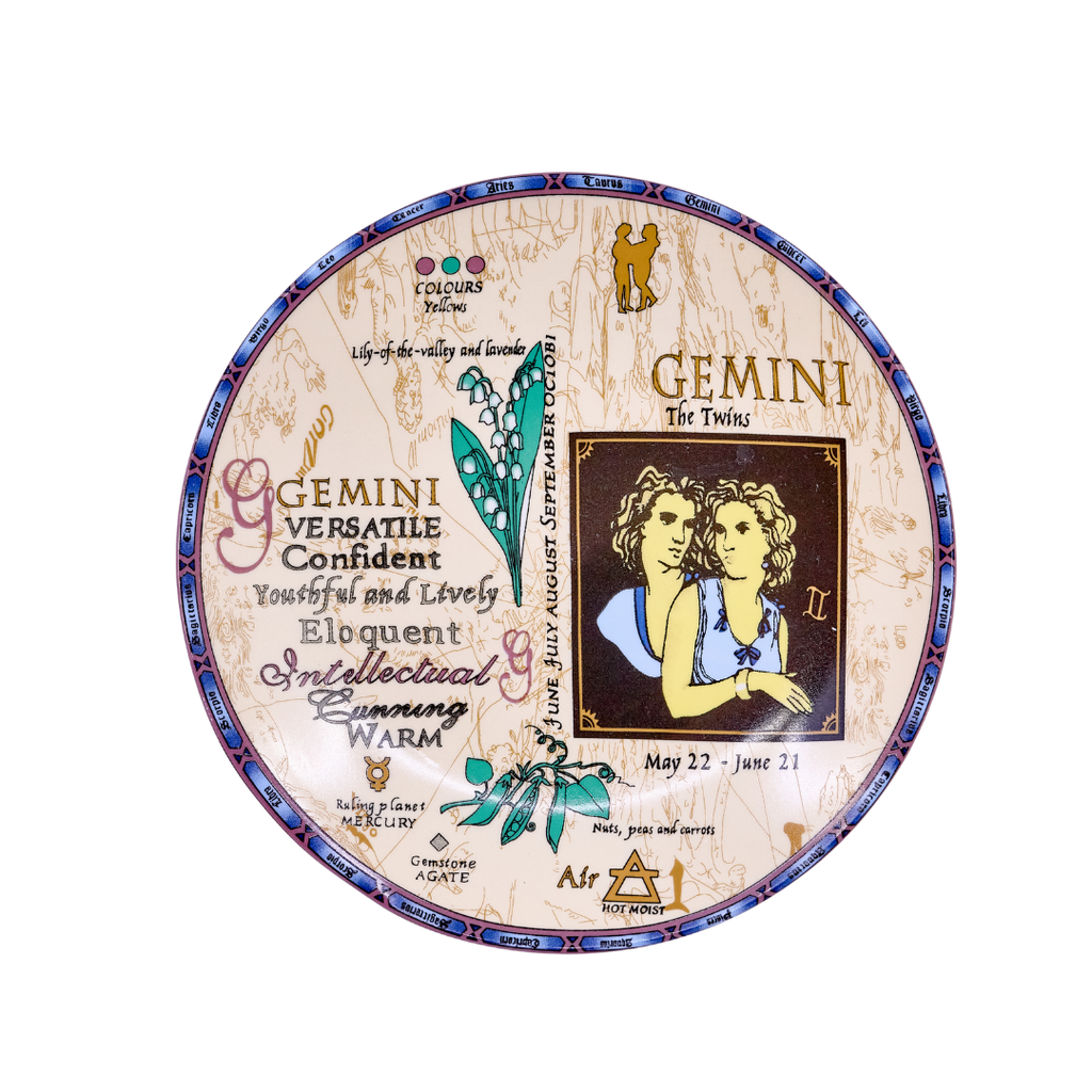 Gemini Zodiac Collector Plate