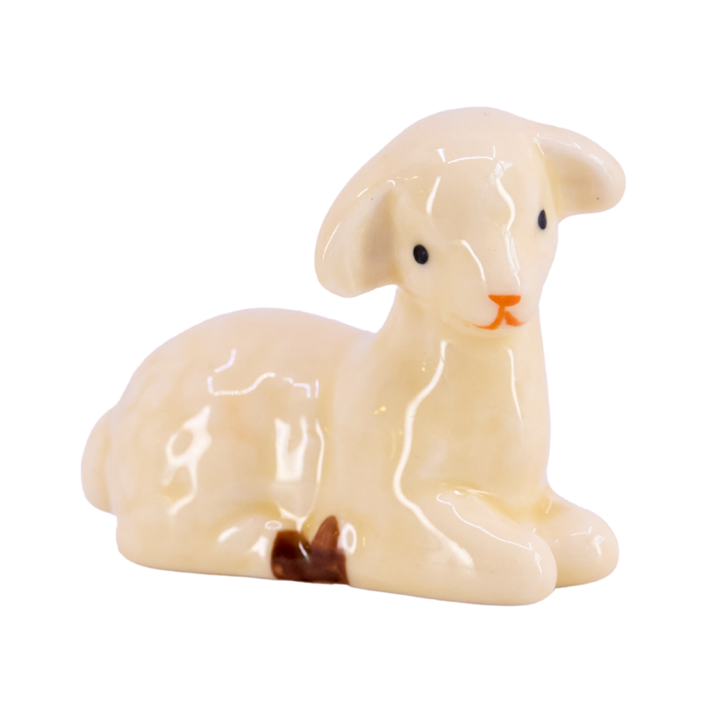 Ceramic Lamb Figurine