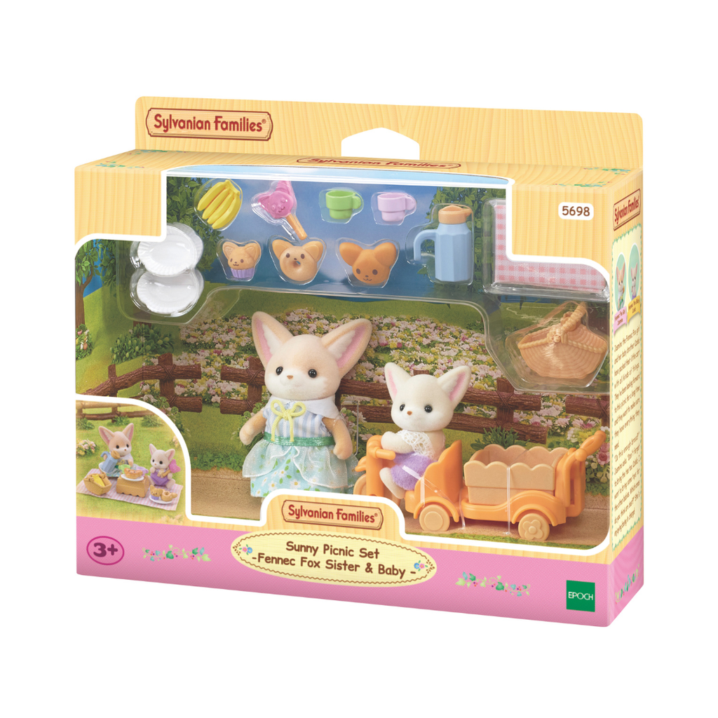 Sylvanian Families // Sunny Picnic Set - Fennec Fox Sister & Baby