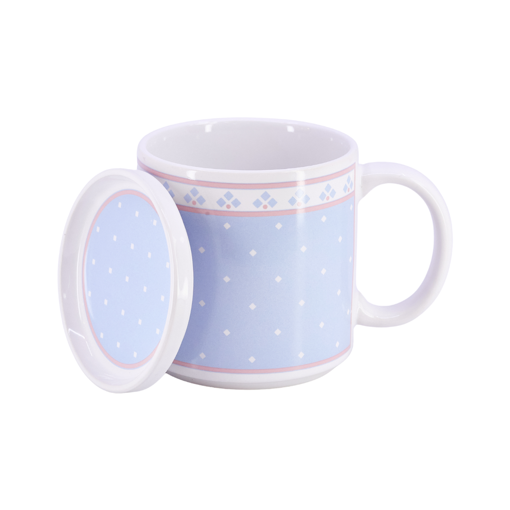 Michel & Company Pastel Blue Mug with Lid