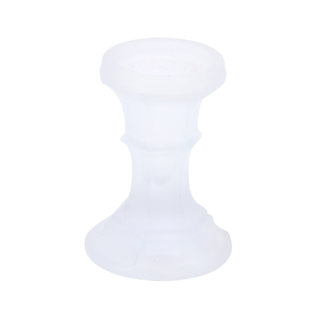 Frosted Glass Candle Holder