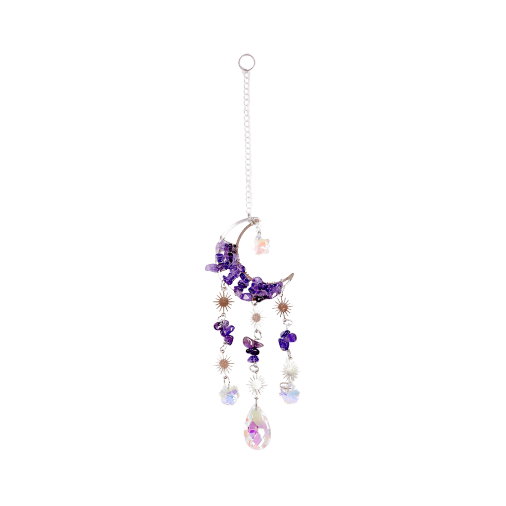 Amethyst Moon Suncatcher