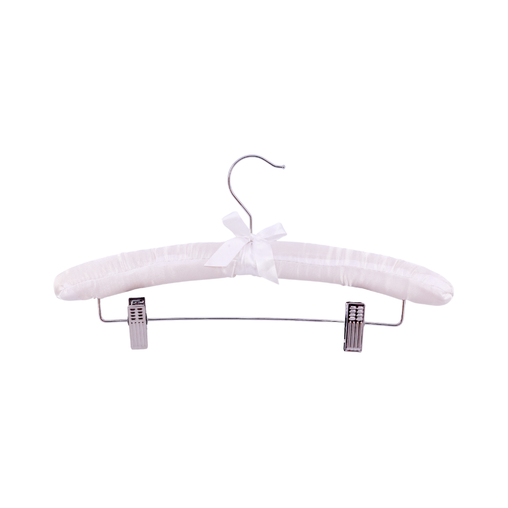 Vintage Pastel Satin & Lace Hangers (Set of 5)