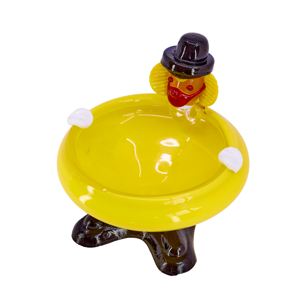 Murano Style Clown Ashtray