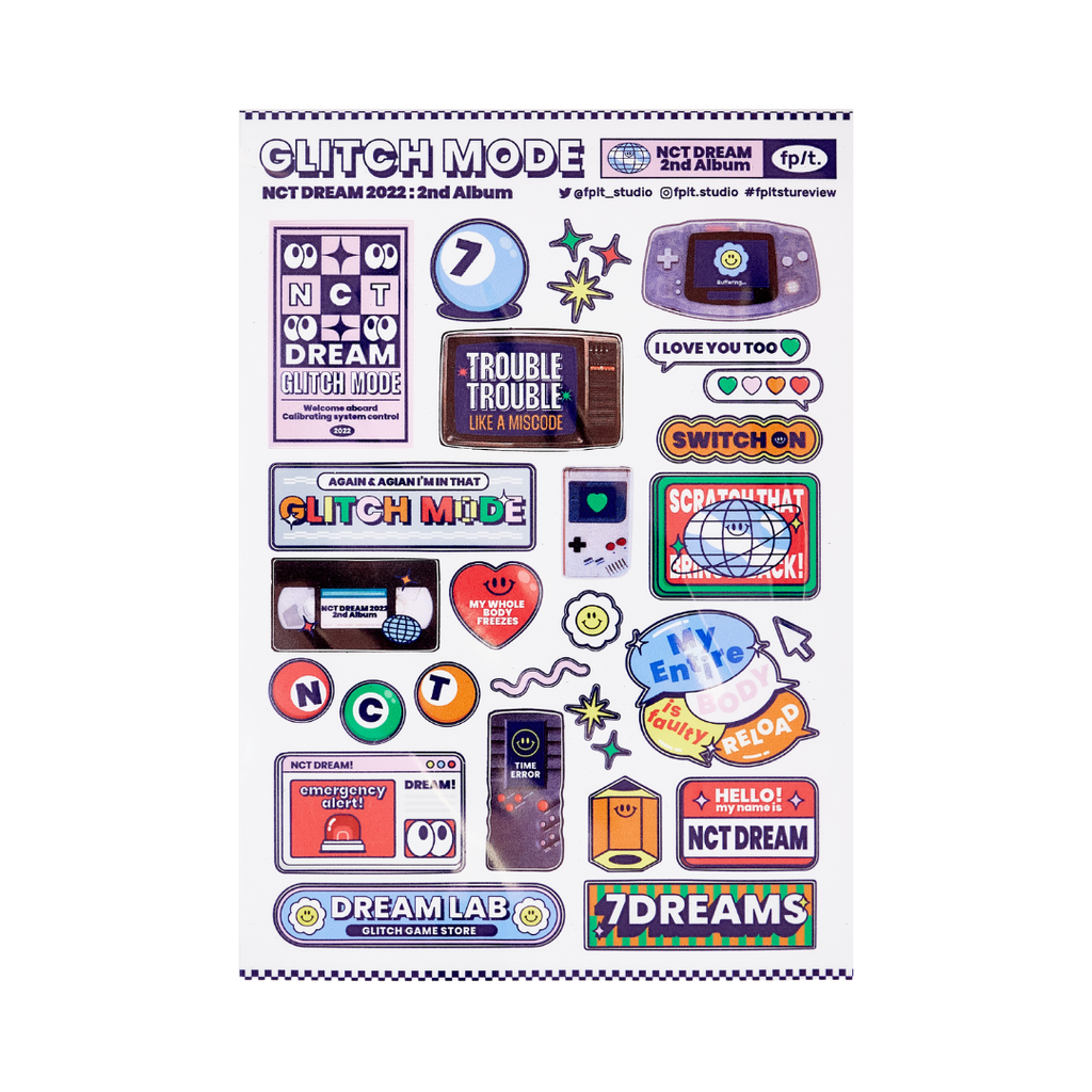 Dream Glitch Mode Sticker Sheet