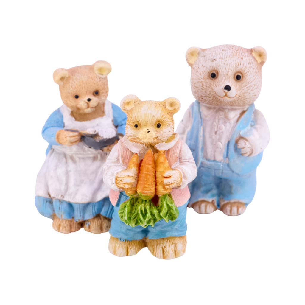 Farm Bear Figurines (Set of 3)