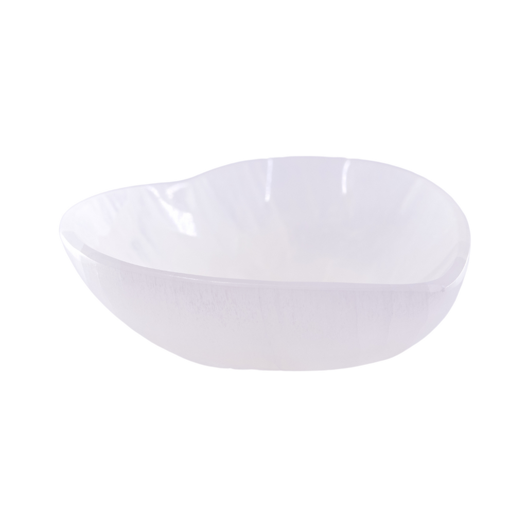 Selenite Heart Bowl 20cm