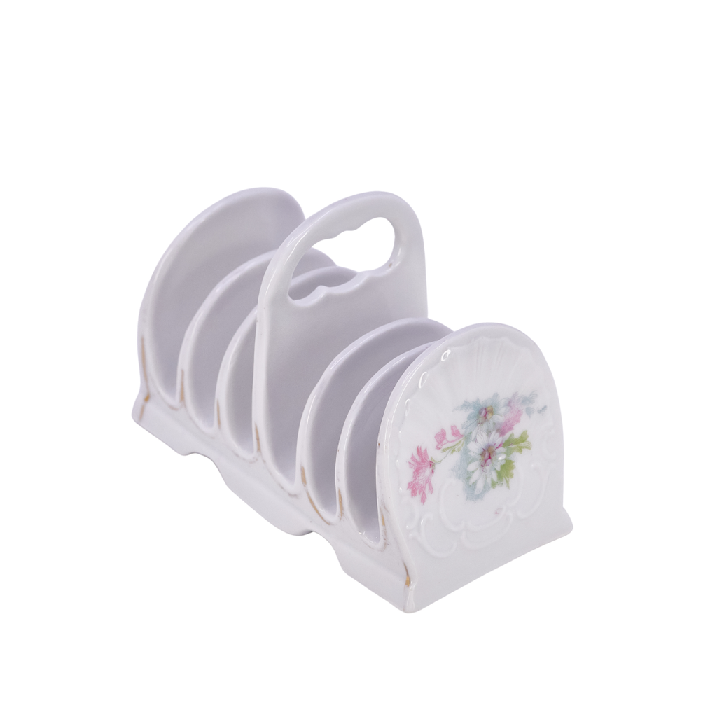 Floral Porcelain Toast Rack