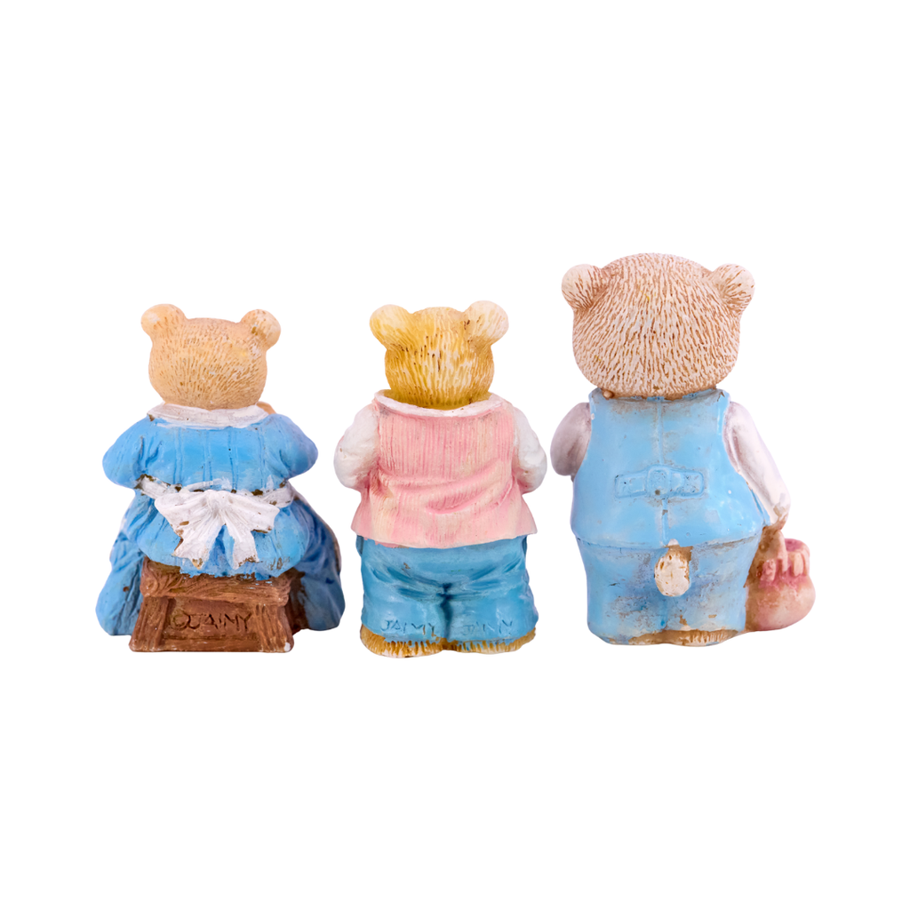 Farm Bear Figurines (Set of 3)