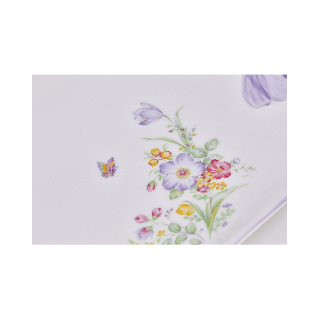 MSK Japan Floral & Bow Serving Platter