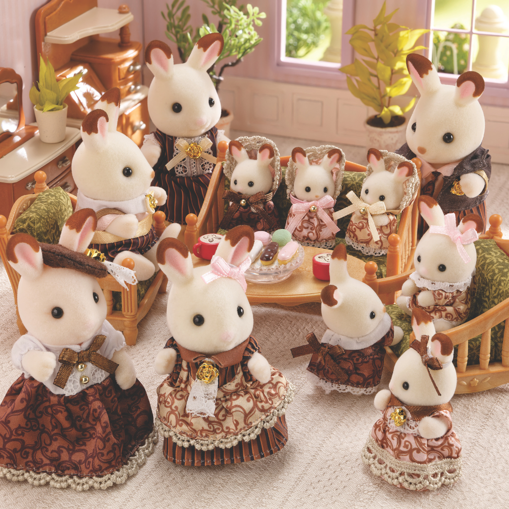 Sylvanian Families // Chocolate Rabbit Family Anniversary Set | Our ...