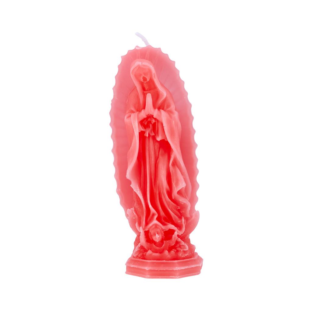 Virgin Mary Candle - Red