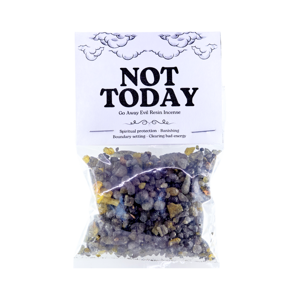 Not Today // Go Away Evil Resin Incense