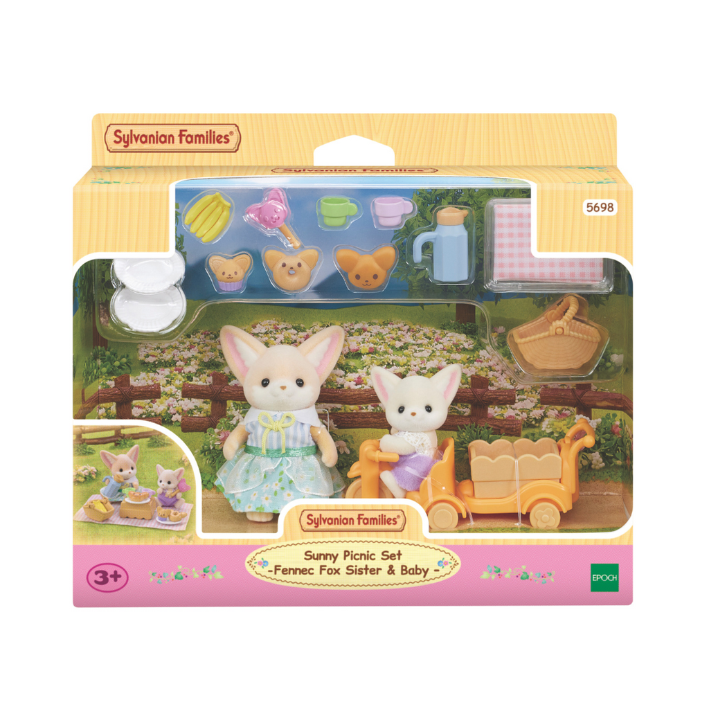 Sylvanian Families // Sunny Picnic Set - Fennec Fox Sister & Baby