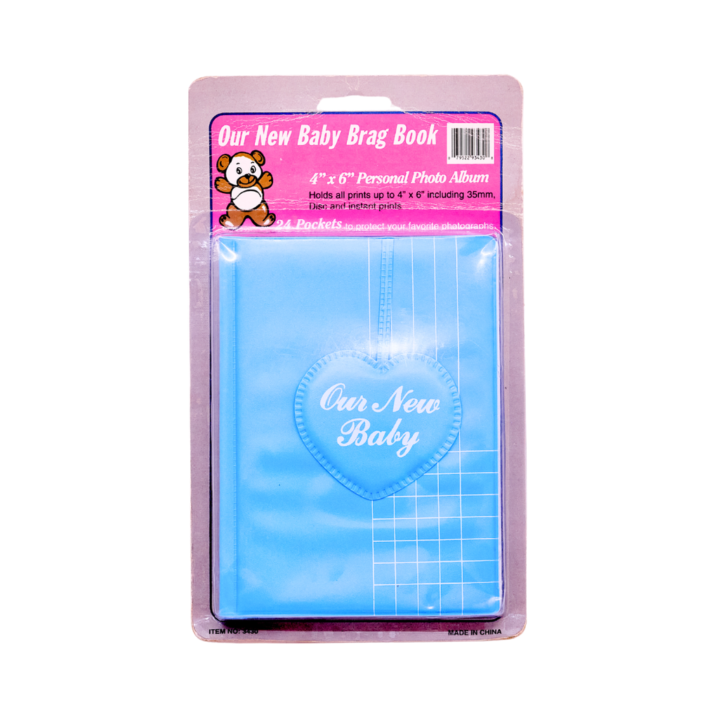Vintage Our New Baby Brag Book - Blue